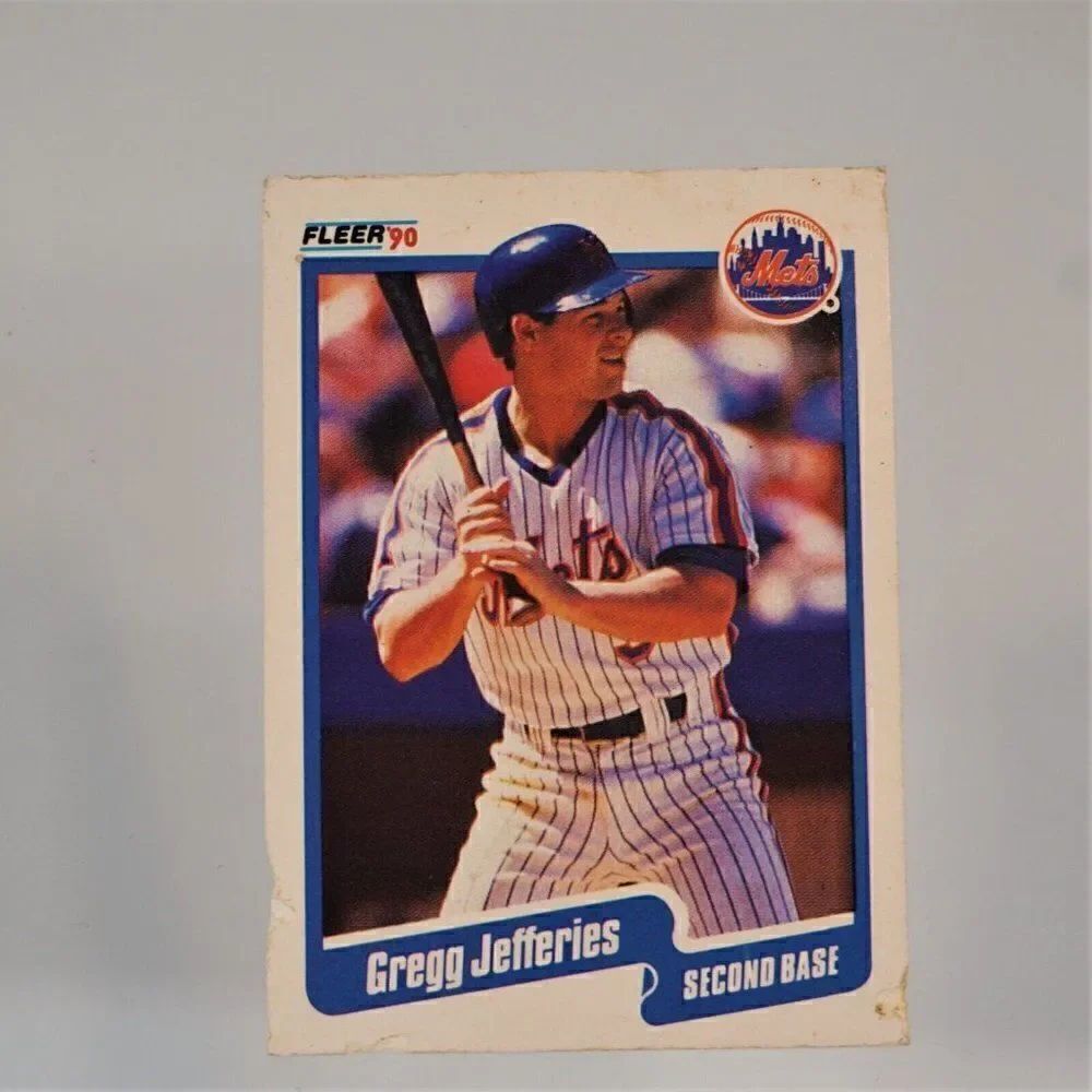 1990 Fleer #207 Greg Jeffries New York Mets Second Base Baseball Card